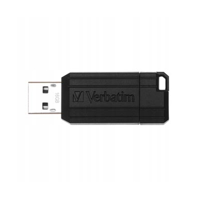 Verbatim USB flash disk, USB 2.0, 16GB, PinStripe, Store N Go, czarny USB A