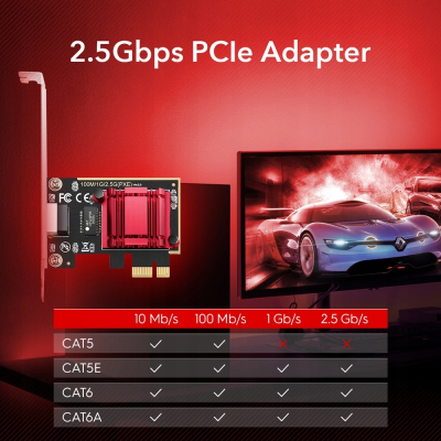 CUDY Karta sieciowa PE25 2.5 Gb PCI-E Sklep KOZIENICE RADOM