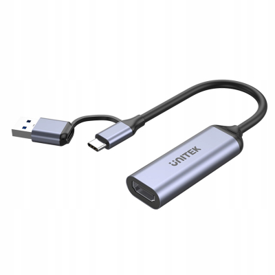 Unitek Grabber video USB-C/A, 4K HDMI 1.4b