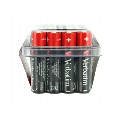 Verbatim Jednorazowa alkaliczna baterie AAA, 24-pack 49504