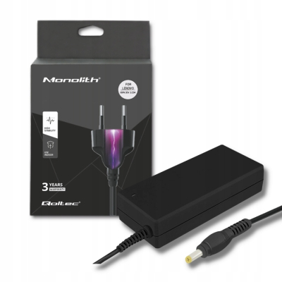 Qoltec Zasilacz do Lenovo 65W 20V 3.25A 4.0*1.7 +kabel zasilający 51528