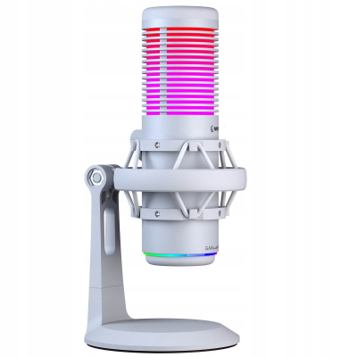 Rampage Bemol Mikrofon gamingowy/do podcastów RGB USB-C biały