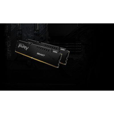 Kingston Pamięć DDR5 Fury Beast 16GB(2*8GB)/6000 CL30 EXPO czarna