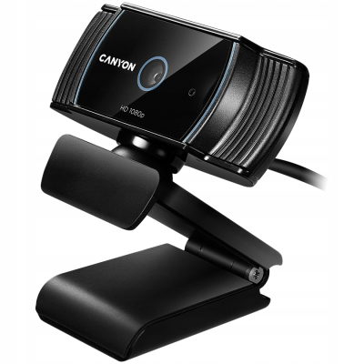 Canyon C5 Full HD - kamera internetowa 1080p z autofokusem (czarna)