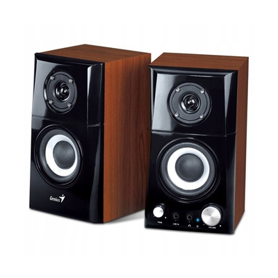 Genius głośniki SP-HF500A v2, 2.0, 16W, brązowo-czarny, regulacja głośności