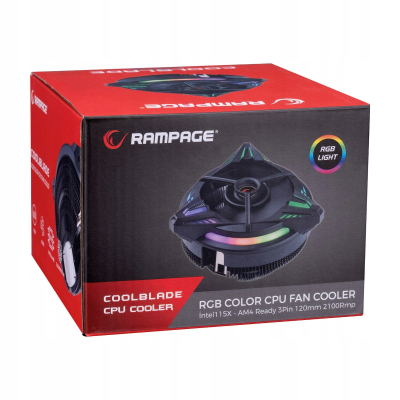 Rampage CoolBlade - Chłodzenie procesora CPU Cooler LGA 1700/AM5, 80mm RGB