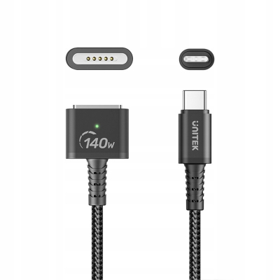 Unitek Kabel zasilający USB-C - MagSafe 3 140W 3 m
