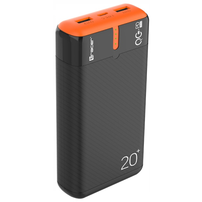 TRACER Powerbank EnerGen 20000mAh PD+QC3.0 BO czarny TRABAT47516