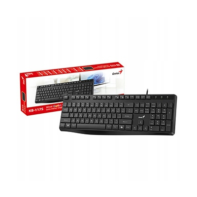 Genius KB-117S COPILOT klawiatura przewodowa (USB) CZ/SK, czarna