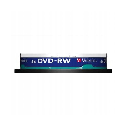 Verbatim DVD-RW 4.7GB 4x spindle 10-pack bez możliwości nadruku 12cm, 43552