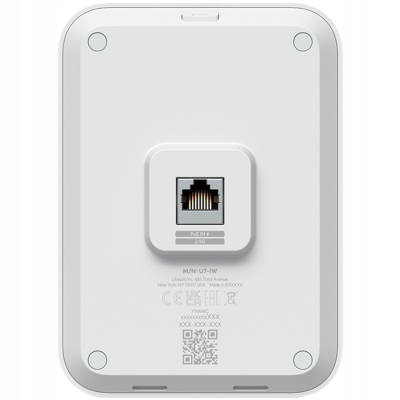 Ubiquiti UniFi U7 In Wall ścienny punkt dostępowy WiFi 7 z 2× 2.5 GbE PoE