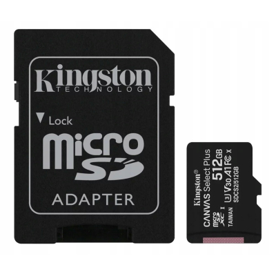 Kingston microSD 512GB Canvas Select Plus