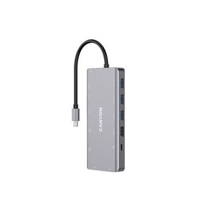 CANYON HUB DS-12 13 w 1 4k USB-C Szary