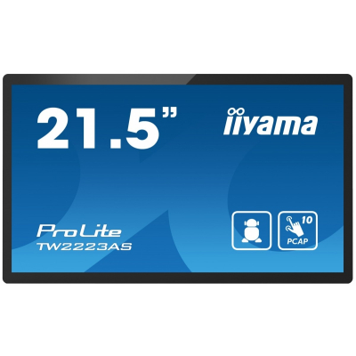IIYAMA Monitor 21.5 cala TW2223AS-B1 POJ.10PKT 24/7 ANDROID 12 z GMS 6H