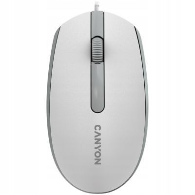 Canyon M-10 - przewodowa mysz optyczna Biało-szara