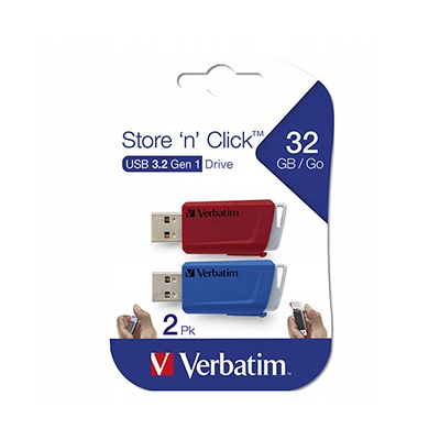 Verbatim USB flash disk USB 3.0 32GB Store N Click mix kolorów 49308 USB A