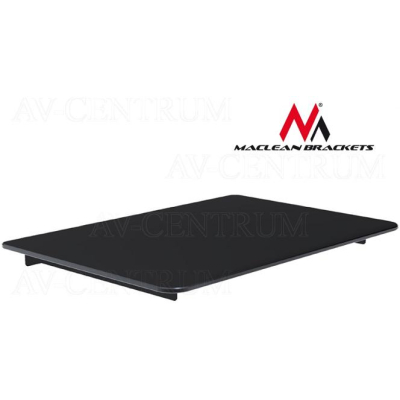 Maclean Uchwyt półka do DVD, konsola hartowane szkło 8kg MC-629