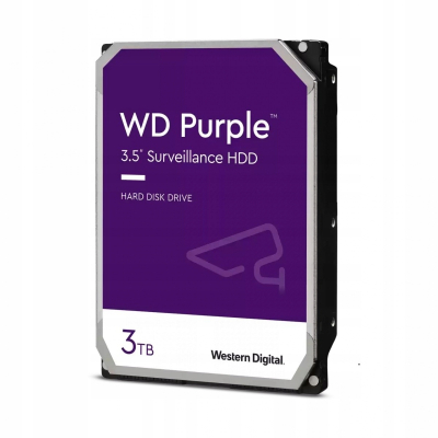 Dysk WD Purple 3TB 3,5'' 64MB SATAIII/5400rpm