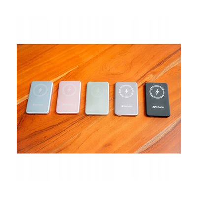 Verbatim, powerbank z ładowaniem bezprzewodowym 5V 5 000mAh szara 32244