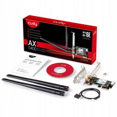 CUDY Karta sieciowa WE3000 WiFi AX5400 PCI-E Sklep KOZIENICE RADOM