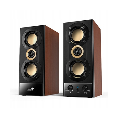 Genius głośniki SP-HF800BT, 2.0, 20W, czarno-brązowy, Bluetooth 5.3