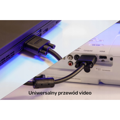 Unitek Y-C513G przewód PREMIUM VGA HD15 M/M 2m