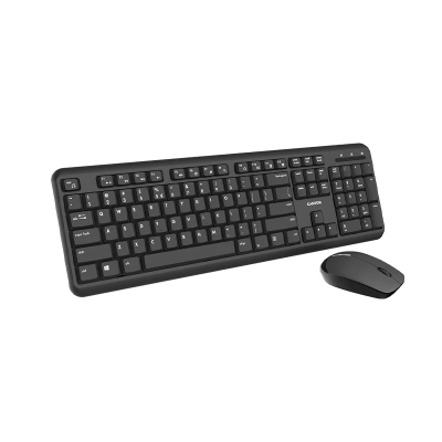 CANYON Zestaw klawiatura + mysz SET-W20 UK/US Bezprz. Czarny