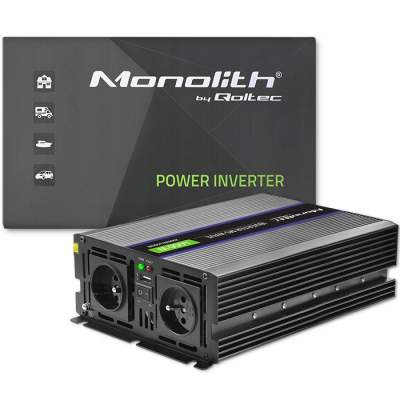 Qoltec Przetwornica Monolith 4000 MS Wave 12V/230V 2000/4000W USB