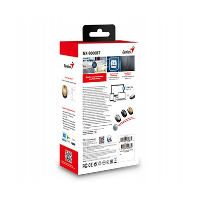 Genius NX-9000BT Mysz przewodowa, złota, 1200DPI, EOL