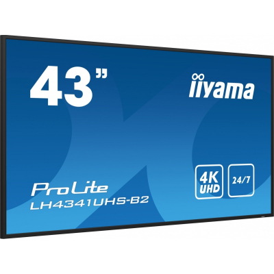 IIYAMA Monitor ProLite LH4341UHS-B2 42.5 cala 24/7 500cd 4K IPS 3xHDMI