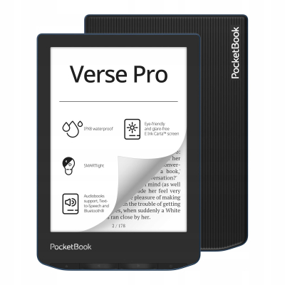Czytnik Ebook PocketBook Verse Pro PB634-A-WW 16GB 6" Czarny Azure SKLEP KOZIENICE RADOM