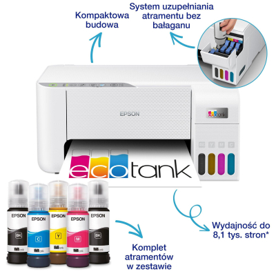 Drukarka wielofunkcyjna atramentowa (kolor) Epson EcoTank L3276