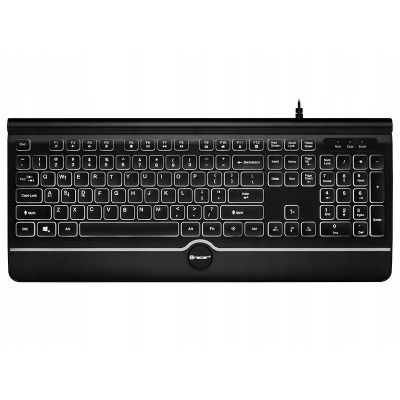 Klawiatura TRACER OFIS PRO USB (White lightening) Pełnowymiarowa Płaska