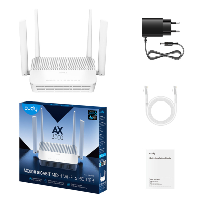 CUDY Router WR3000S Mesh Gigabit WiFi AX3000