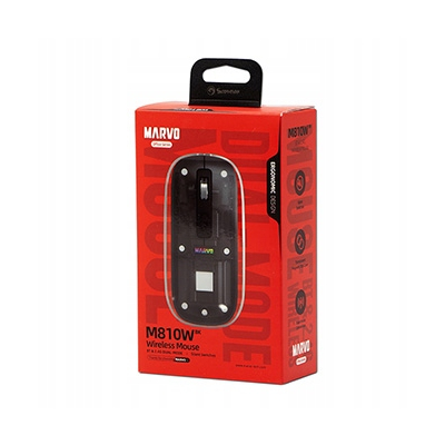 Marvo PRISM B10 Black Mysz bezprzewodowa, czarna, 1600DPI