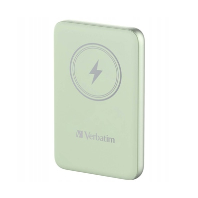 Verbatim powerbank z ładowaniem bezprzewodowym 5V 10 000mAh zielona 32246