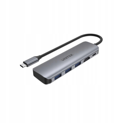 Unitek Hub USB-C H1107E 3xUSB 3.1 PD 100W SD HD 4K