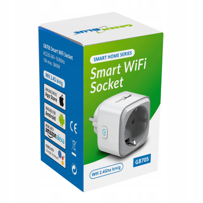 GreenBlue Zdalnie sterowane gniazdko WiFi Android/iOS/Alexa max 3840W GB705