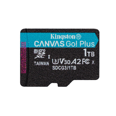 Kingston Karta microSD 1TB Canvas Go Plus 170/90MB/s Adapter