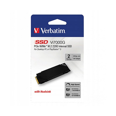 SSD Wewnętrzny Verbatim Vi7000G M.2, 49368, 2000GB, czarny, NVMe