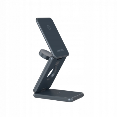 Canyon OnCharge 309 składana ładowarka bezprzewodowa 3 w 1 15 W Metal