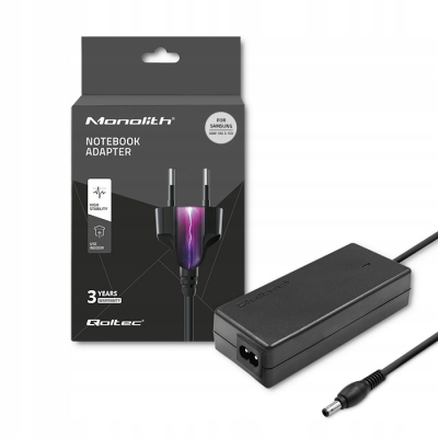 Qoltec Zasilacz do Samsung 60W 19V 3.15A 5.5*3.5+pin +kabel 50015