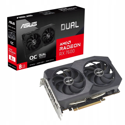 ASUS Karta graficzna Radeon RX 7600 V2 Dual OC 8GB