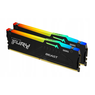 Pamięć DDR5 Fury Beast RGB 64GB(2*32GB)/5200