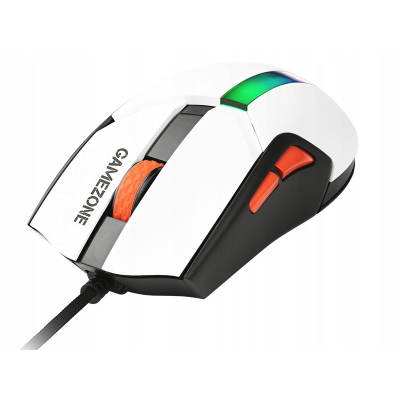 Mysz Przewodowa gamingowa Optyczna Tracer GameZone Cool 12000 dpi Biała