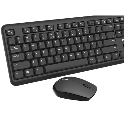 CANYON Zestaw klawiatura + mysz SET-W20 UK/US Bezprz. Czarny
