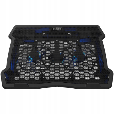 Canyon HNS03 - podstawka chłodząca pod laptop z dwoma wentylatorami czarna