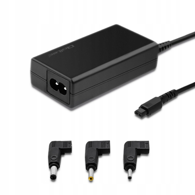 Qoltec Zasilacz do Samsung Sony 65W 3 wtyczki + kabel zasilający 52415