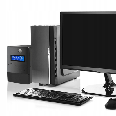 Qoltec Zasilacz awaryjny UPS Line Interactive Monolith 850VA 480W USB RJ45