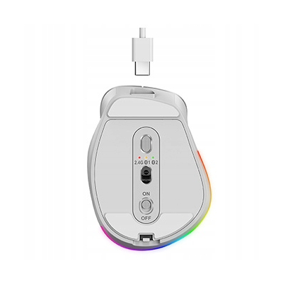 Genius Ergo 9000S Pro Mysz bezprzewodowa, różowa, 2400DPI